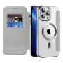 Калъф за iPhone 13 Pro - SmartMag Book Case - Сив