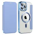 Калъф за iPhone 13 Pro Max - SmartMag Book Case - Светло Син
