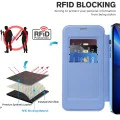 Калъф за iPhone 13 Pro Max - SmartMag Book Case - Светло Син