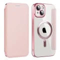Калъф за iPhone 14 - SmartMag Book Case - Розов