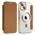 Калъф за iPhone 14 - SmartMag Book Case - Кафяв