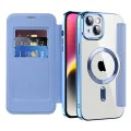 Калъф за iPhone 14 - SmartMag Book Case - Светло Син