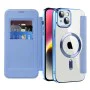 Калъф за iPhone 14 - SmartMag Book Case - Светло Син