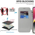 Калъф за iPhone 14 - SmartMag Book Case - Сив