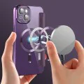 Калъф за iPhone 14 - SmartMag Book Case - Лилав