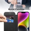 Калъф за iPhone 14 Plus - SmartMag Book Case - Черен