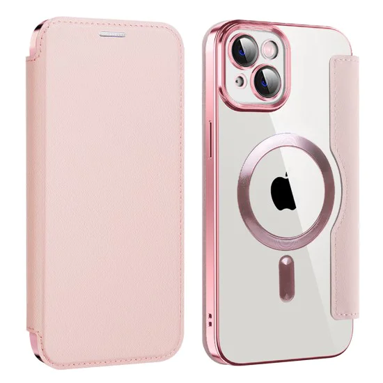 Калъф за iPhone 14 Plus - SmartMag Book Case - Розов