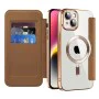 Калъф за iPhone 14 Plus - SmartMag Book Case - Кафяв