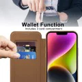 Калъф за iPhone 14 Plus - SmartMag Book Case - Кафяв