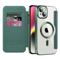Калъф за iPhone 14 Plus - SmartMag Book Case - Зелен