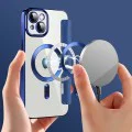Калъф за iPhone 14 Plus - SmartMag Book Case - Син