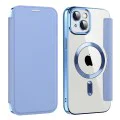 Калъф за iPhone 14 Plus - SmartMag Book Case - Светло Син