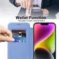 Калъф за iPhone 14 Plus - SmartMag Book Case - Светло Син