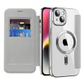 Калъф за iPhone 14 Plus - SmartMag Book Case - Сив