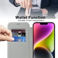 Калъф за iPhone 14 Plus - SmartMag Book Case - Сив