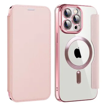 Калъф за iPhone 14 Pro Max - SmartMag Book Case - Розов