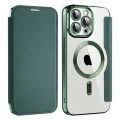 Калъф за iPhone 14 Pro Max - SmartMag Book Case - Зелен