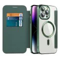 Калъф за iPhone 14 Pro Max - SmartMag Book Case - Зелен