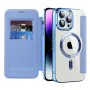 Калъф за iPhone 14 Pro Max - SmartMag Book Case - Светло Син