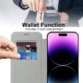 Калъф за iPhone 14 Pro Max - SmartMag Book Case - Сив