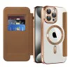 Калъф за iPhone 15 Pro - SmartMag Book Case - Кафяв