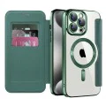 Калъф за iPhone 15 Pro - SmartMag Book Case - Зелен