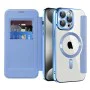 Калъф за iPhone 15 Pro - SmartMag Book Case - Светло Син