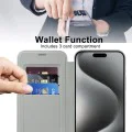 Калъф за iPhone 15 Pro - SmartMag Book Case - Сив