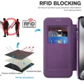 Калъф за iPhone 15 Pro - SmartMag Book Case - Лилав
