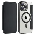 Калъф за iPhone 15 Pro Max - SmartMag Book Case - Черен