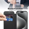 Калъф за iPhone 15 Pro Max - SmartMag Book Case - Черен