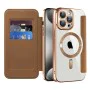 Калъф за iPhone 15 Pro Max - SmartMag Book Case - Кафяв