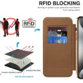 Калъф за iPhone 15 Pro Max - SmartMag Book Case - Кафяв