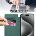 Калъф за iPhone 15 Pro Max - SmartMag Book Case - Зелен