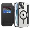 Калъф за iPhone 15 - SmartMag Book Case - Черен