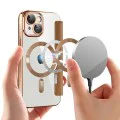 Калъф за iPhone 15 - SmartMag Book Case - Кафяв