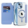 Калъф за iPhone 15 - SmartMag Book Case - Светло Син