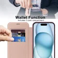 Калъф за iPhone 15 Plus - SmartMag Book Case - Розов