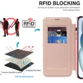 Калъф за iPhone 15 Plus - SmartMag Book Case - Розов
