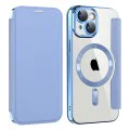 Калъф за iPhone 15 Plus - SmartMag Book Case - Светло Син