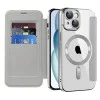 Калъф за iPhone 15 Plus - SmartMag Book Case - Сив