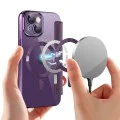 Калъф за iPhone 15 Plus - SmartMag Book Case - Лилав