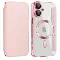 Калъф за iPhone 16 - SmartMag Book Case - Розов