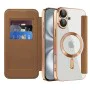 Калъф за iPhone 16 - SmartMag Book Case - Кафяв