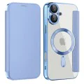 Калъф за iPhone 16 - SmartMag Book Case - Светло Син