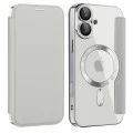 Калъф за iPhone 16 - SmartMag Book Case - Сив
