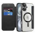 Калъф за iPhone 16 Plus - SmartMag Book Case - Черен