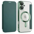 Калъф за iPhone 16 Plus - SmartMag Book Case - Зелен