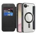Калъф за iPhone 16e - SmartMag Book Case - Черен