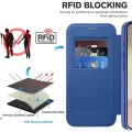 Калъф за iPhone 16e - SmartMag Book Case - Син